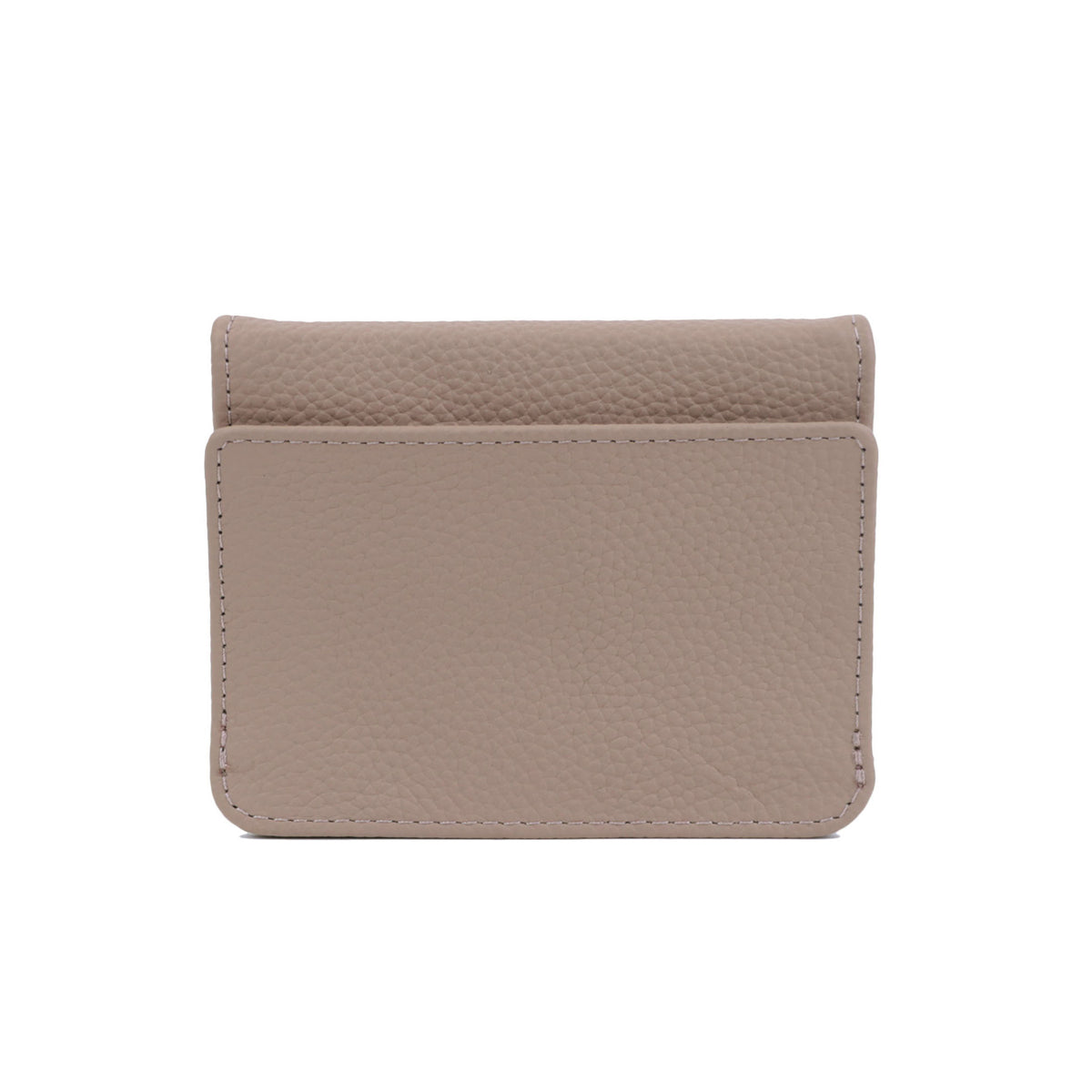 First Layer Cowhide Simple Change Card Holder Nude 11.5x1x9.5cm