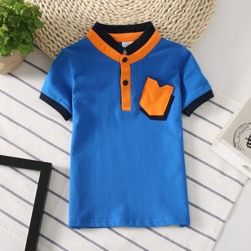 Kids Shirt Children Clothes Baby Wear Boys Tops Dark Blue