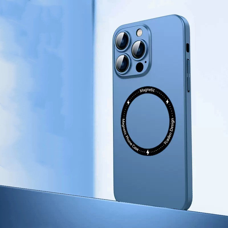 PC Skin Sense Magnetic Suction Phone Case Navy
