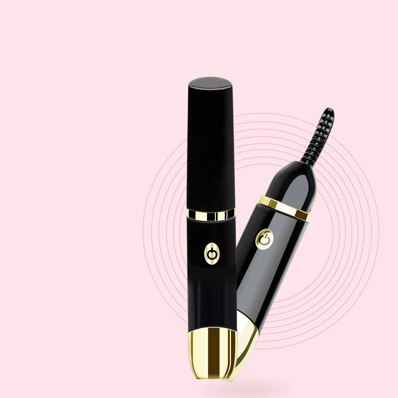 Eyelash Curler, Electric Eyelash Curler, Beauty Styling Tool Black USB plug