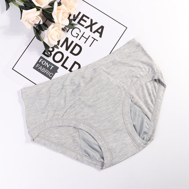 Leakproof Women Panties Waterproof Menstrual Underwear Heavy Grey