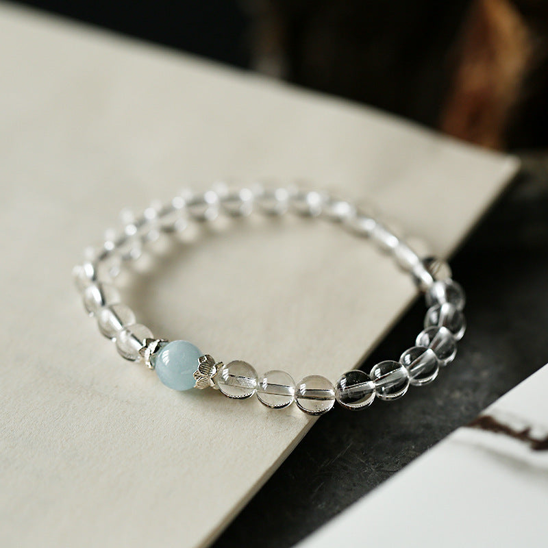 Natural White Crystal Bracelet Fashion Simple White Crystal