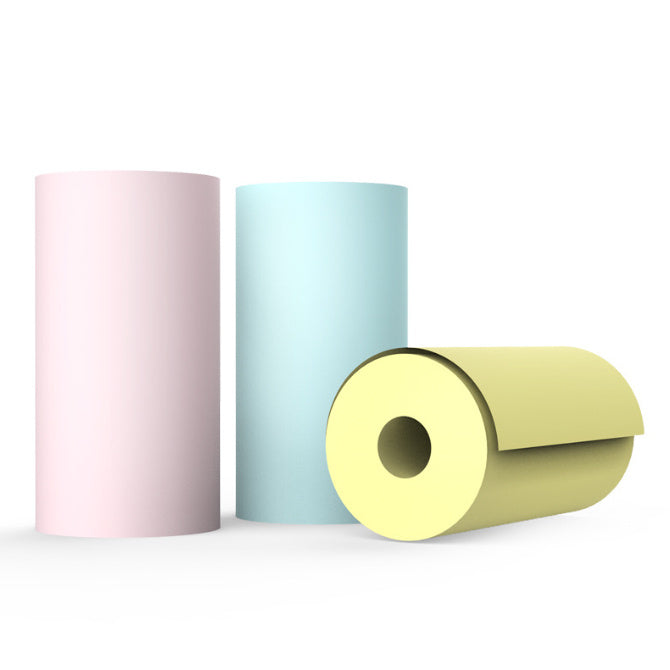 Mini Printer Portable Mini Bluetooth WiFi New Wrong Printer Mobile Phone Photo Title Note Hot Print Pocket Student Error Label Printer Color printing paper 3Pcs
