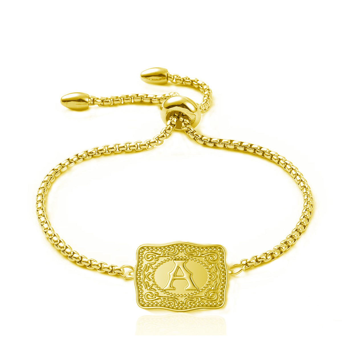 26 English Letter Belt Buckle Bracelet