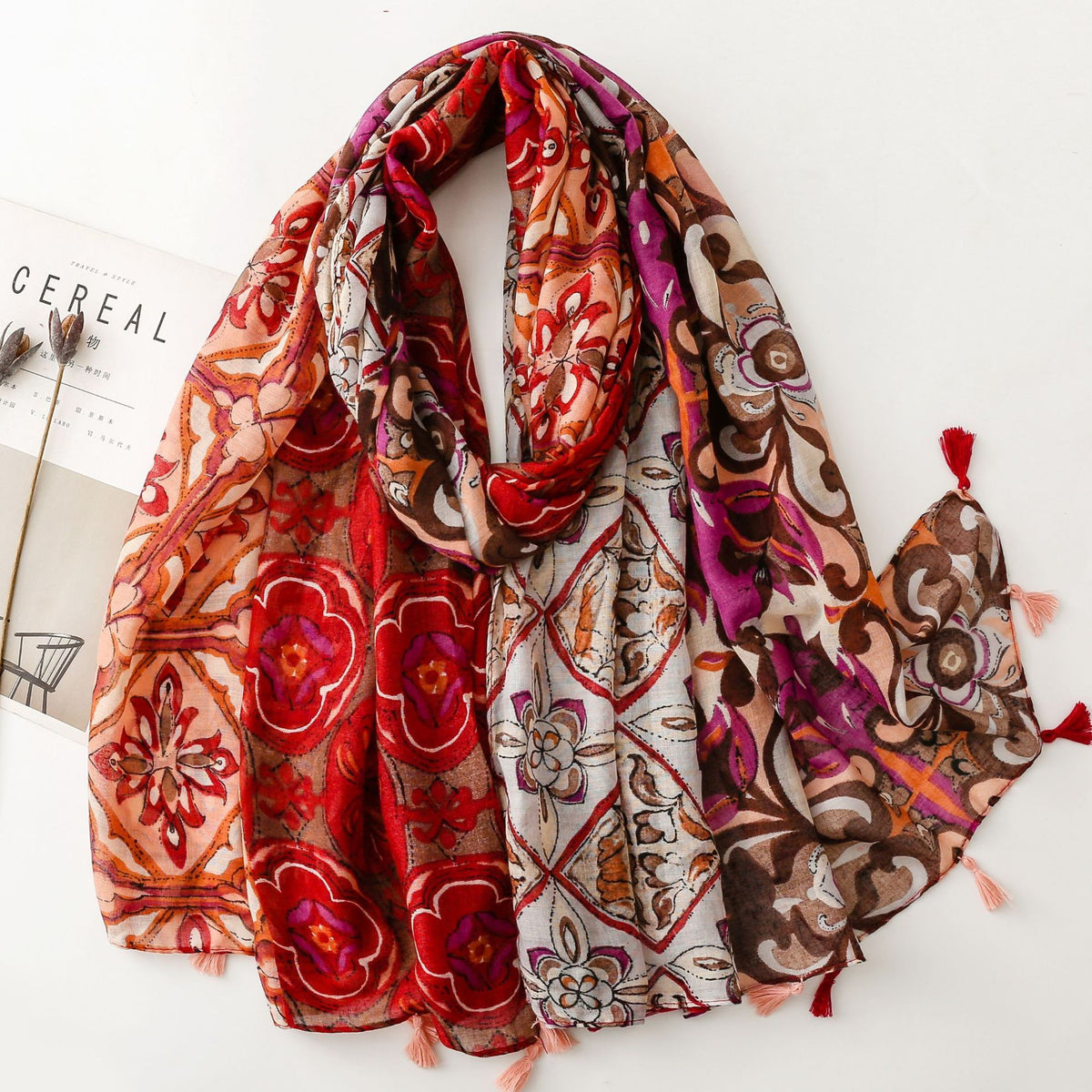 Creative Chinese Style Cotton And Linen Scarf SL2408043 180X88CM