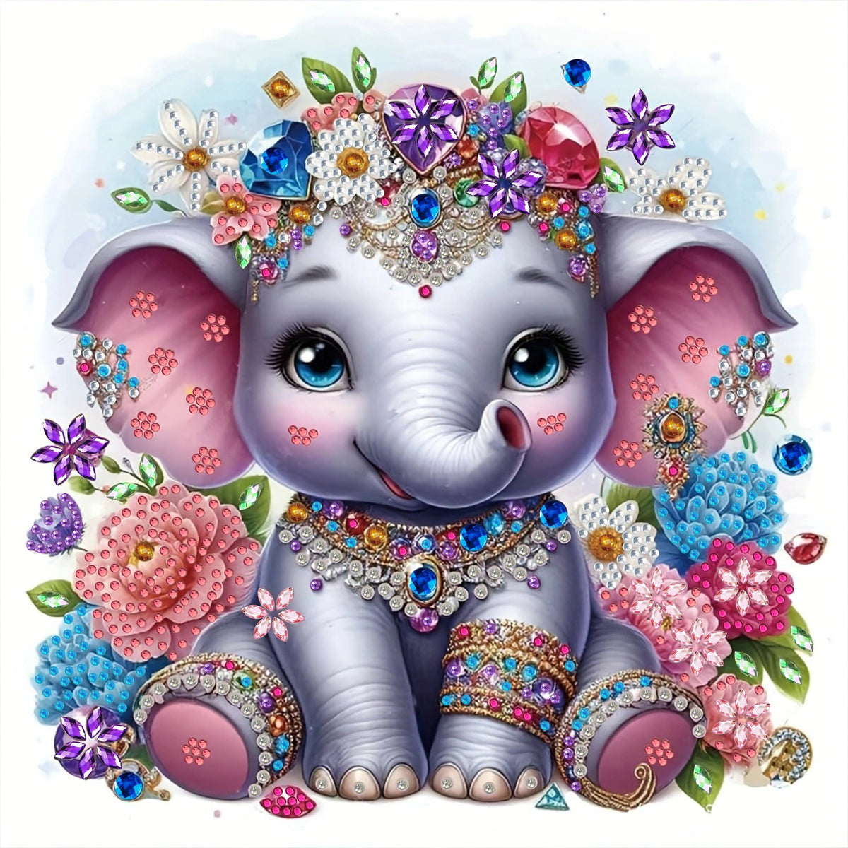 5D Alien Sticker Dot Diamond Decorative Painting Canvas 30X30cm AB045