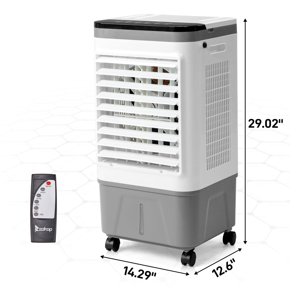 American Specification, Evaporative Air Cooler, Fan, Cooling And Humidification 3-in-1, 12-hour Timer