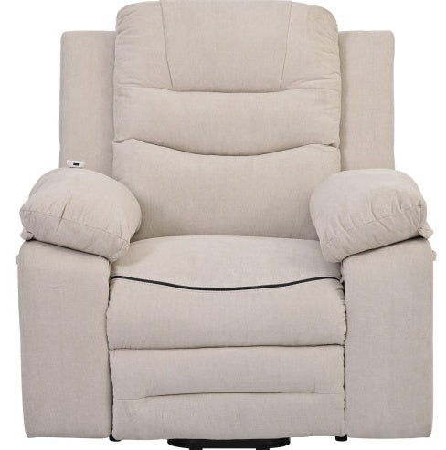 Massage Recliner,Power Lift Chair For Elderly With Adjustable Massage And Heating Function,Recliner Chair With Infinite Position And Side Pocket For Living Room ,Blue