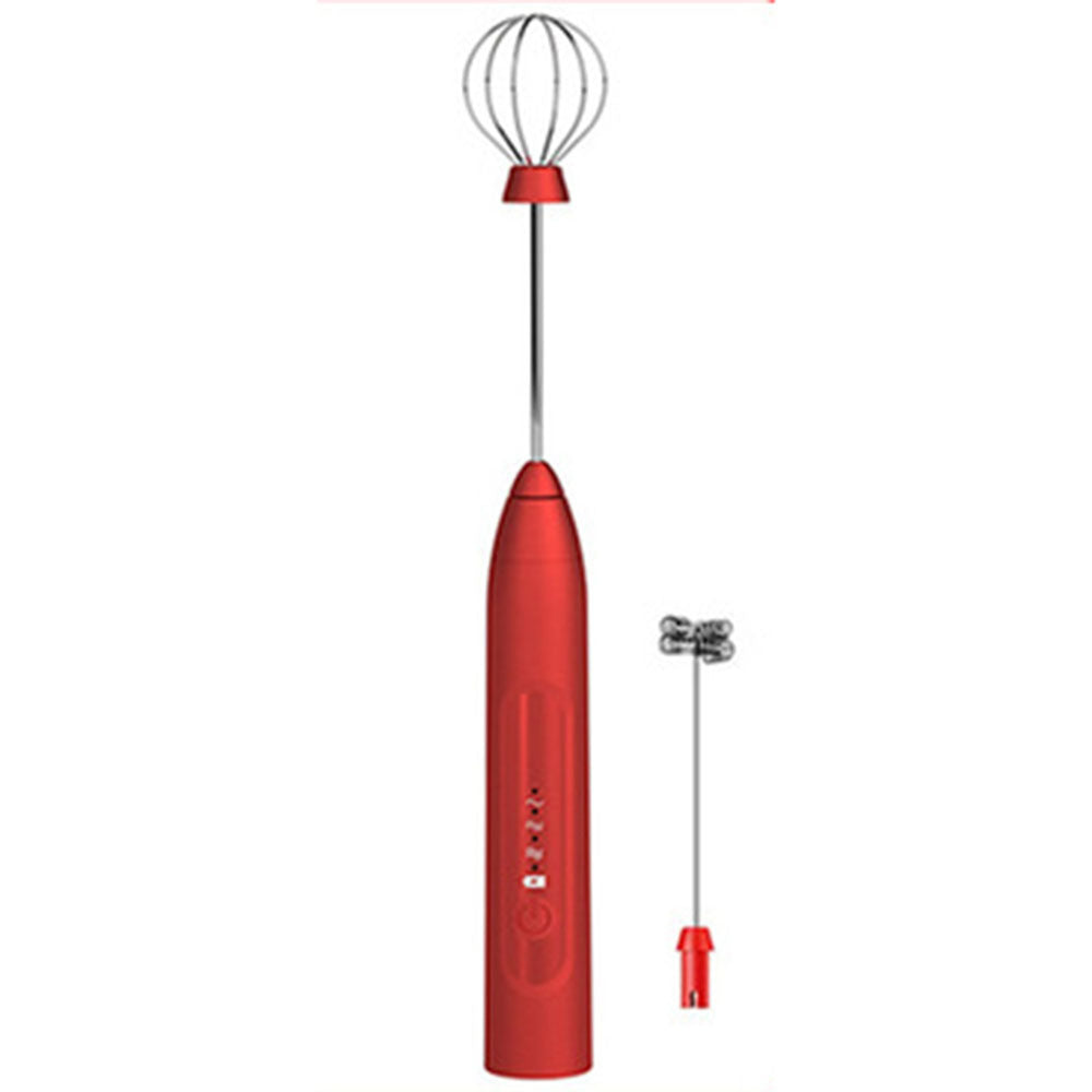 Milk Maker Coffee Stirrer Electric Whisk Eggs Red Ordinary double USB