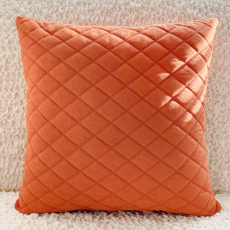 Living Room Home Pillows With Fabric Art Velvet Cushions Orange 45X45cm pillowcase