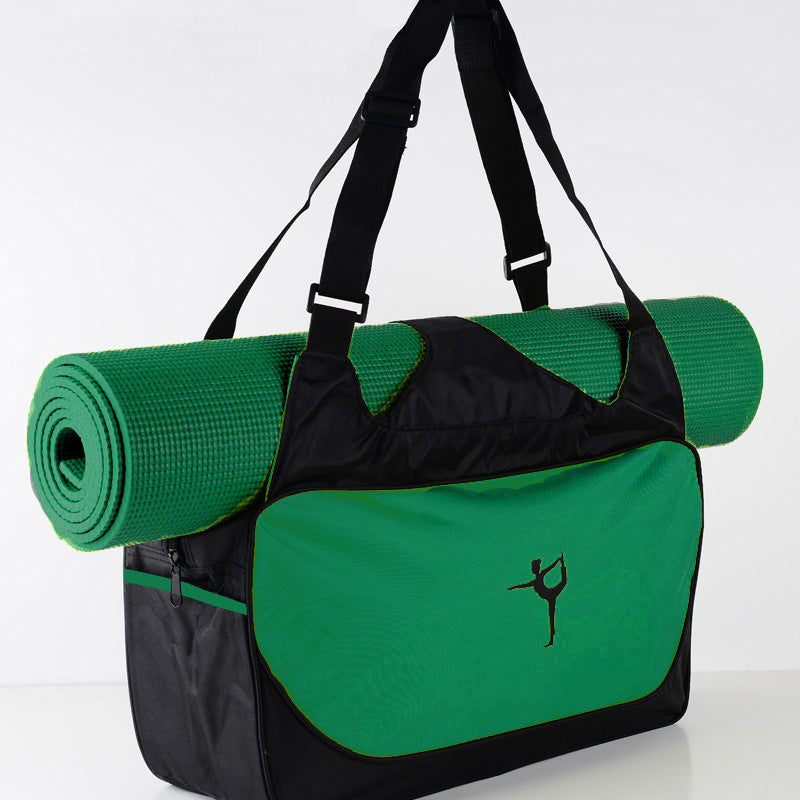 Yoga Bag Sports Travel Bag Large Capacity Yoga Mat Back Green
