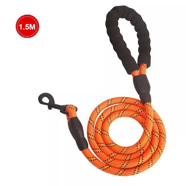 Small Medium Sized Pet Dog Luminous Leash Chain Puppies Orange