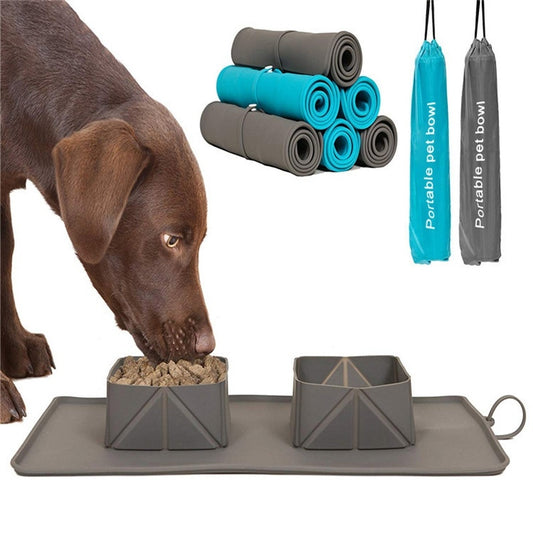 Dogs Puppy Bowls Silicone Bowls