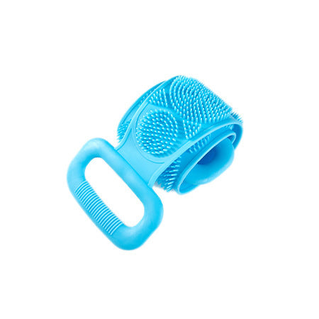 Long silicone bath towel bath rub back massage BlueA