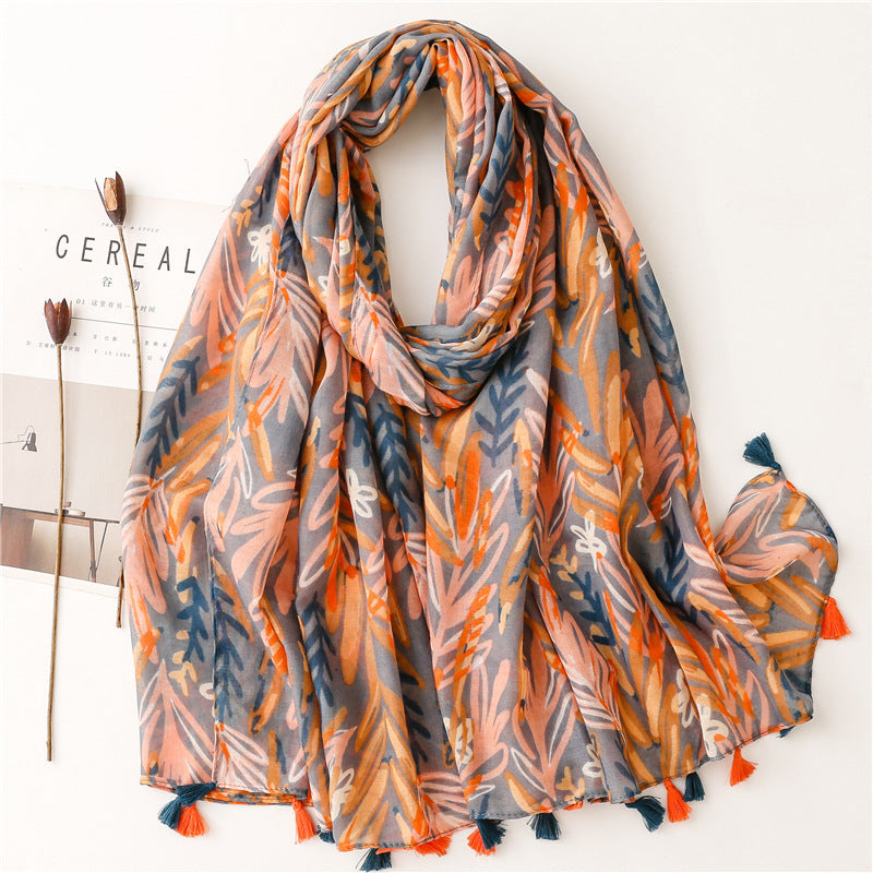Creative Chinese Style Cotton And Linen Scarf SL2210014 180X88CM