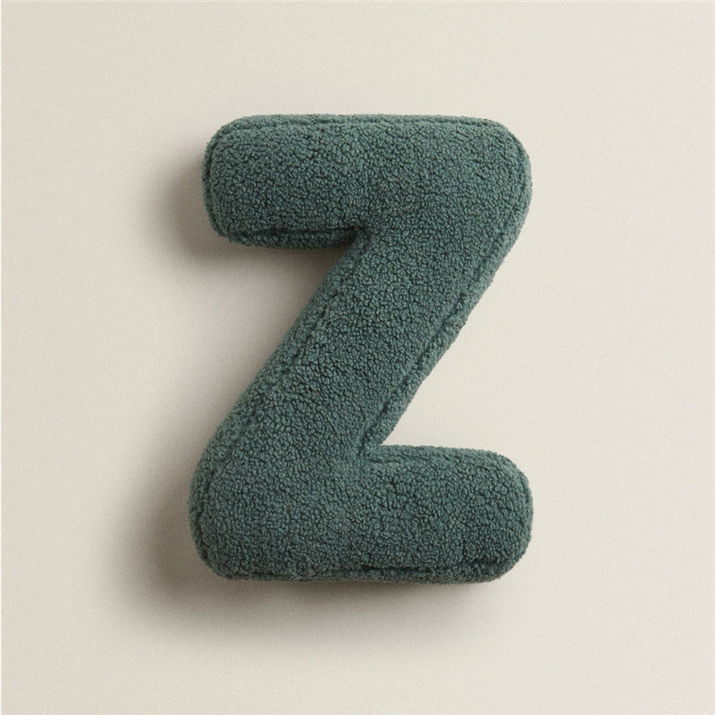 26 English Letters Pillow Sofa Cushion Shooting Props Z About 38x30cm
