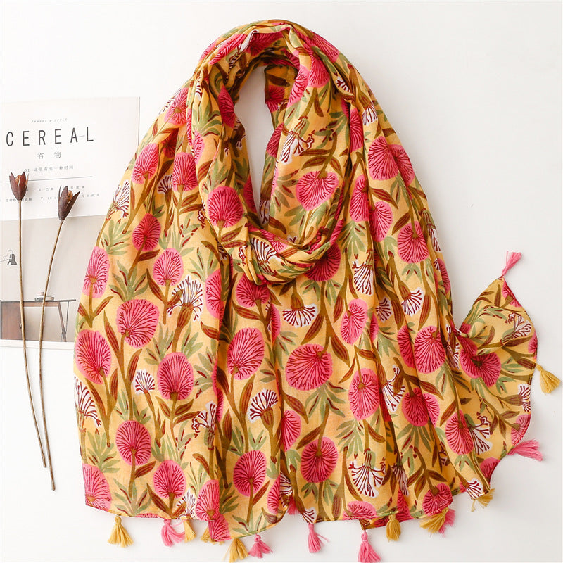 Creative Chinese Style Cotton And Linen Scarf SL2301005 180X88CM