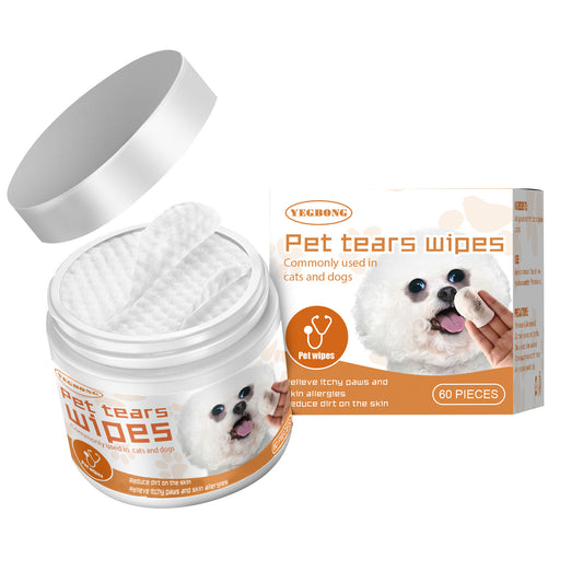 Dogs And Cats Remove Tear Stains, Clean The Eyes, Wipe Eye Droppings, And Remove Eye Dirt With Cotton Pads