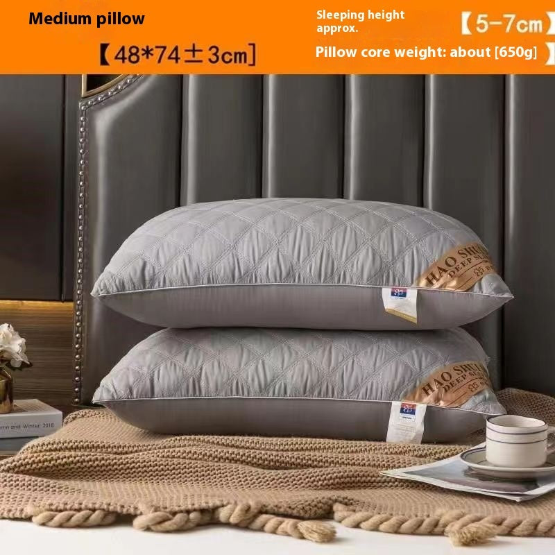 Pillow Core Comfortable Pillow Light Gray Unilateral