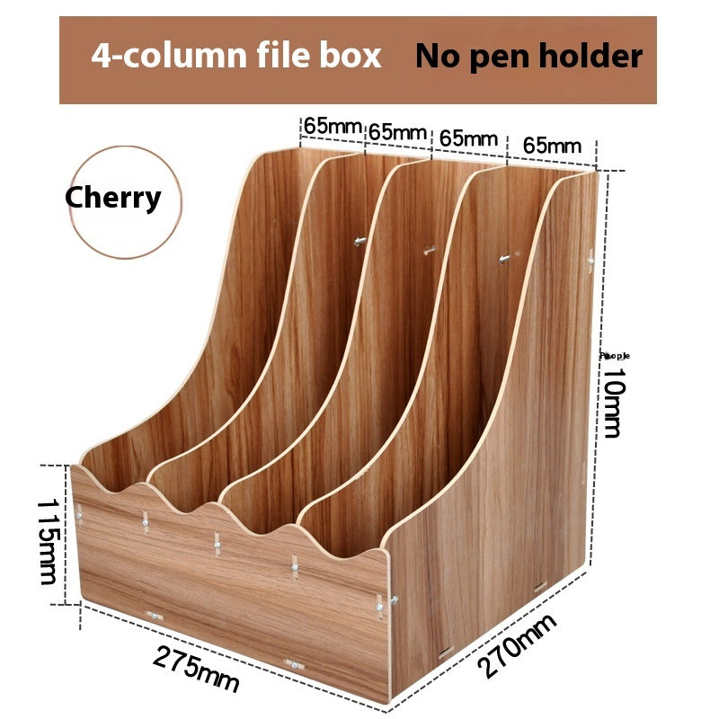 Office Desk Surface Panel Organizer Folder Storage Box Drawer Style 10 Walnut Colors