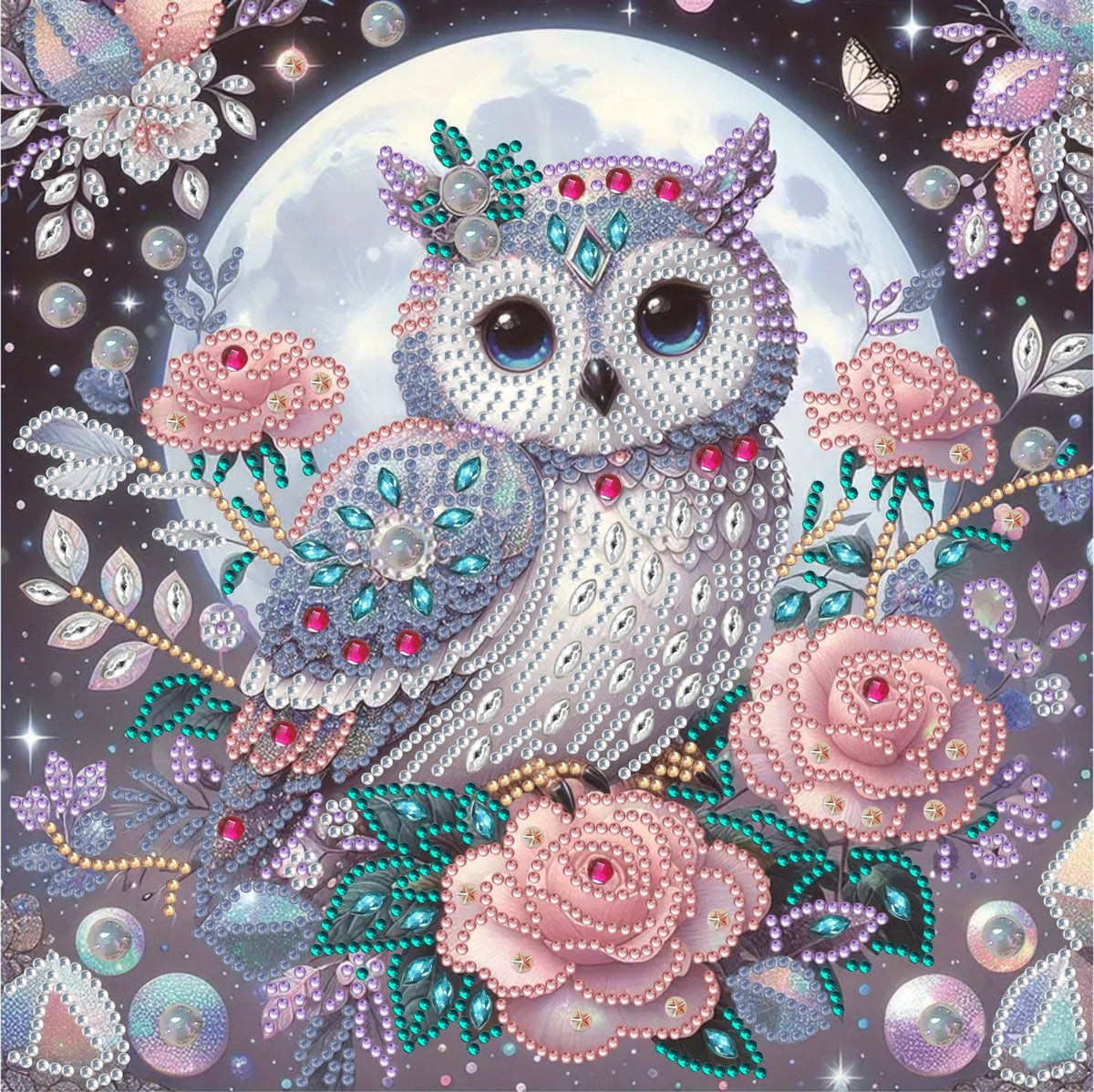 5D Alien Sticker Dot Diamond Decorative Painting Canvas 30X30cm AB061