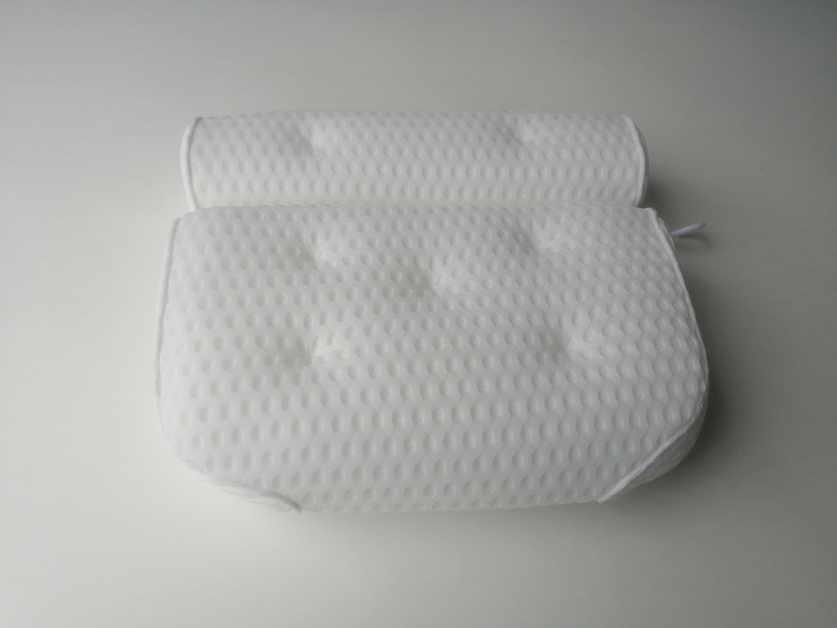 Bathroom Suction Cup Pillow Mesh Bath Pillow Pillow Bathtub Pillow Pillow 4D Network 35x33x10cm