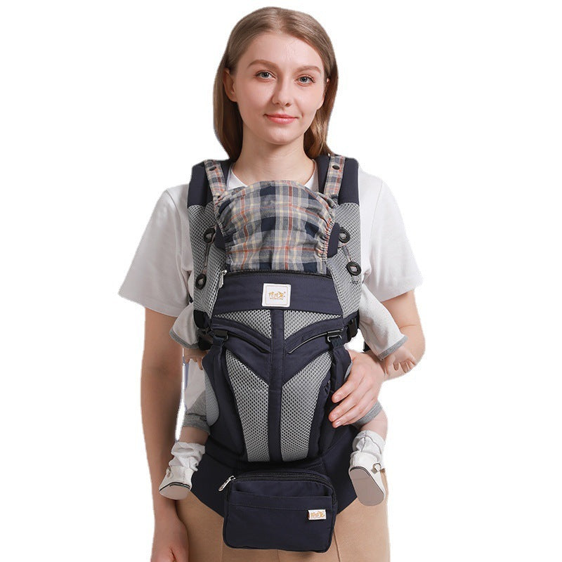 Front And Rear Dual-use Baby Carrier For Mother And Baby Navy Blue