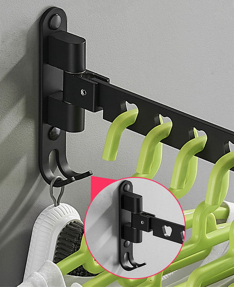 Punch-free Hanger Storage Rack Finishing Rack Space Aluminum Balcony Clothes Hanger