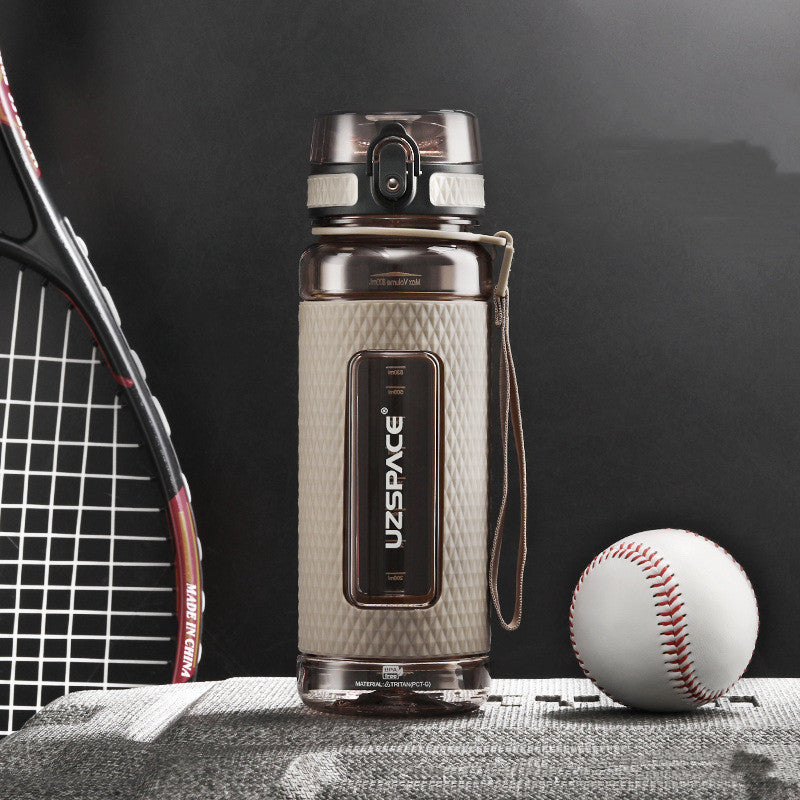 Student Portable Water Bottle Crystal Diamond Bottle Oak grey