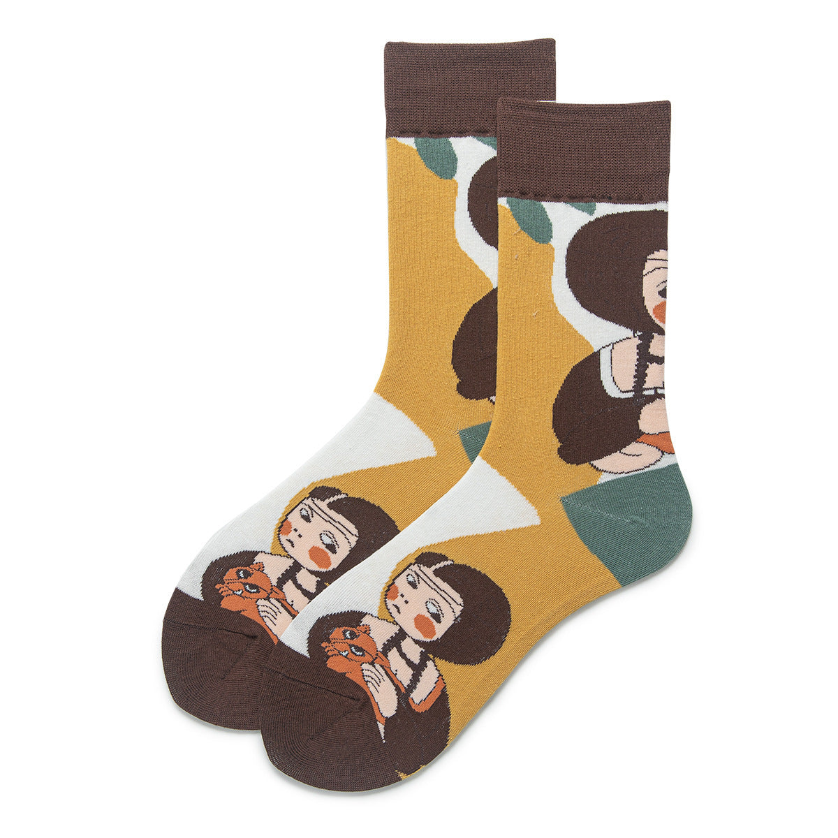 Funny Face Fashion Street Couple Socks Men And Women Socks Girl 37to43