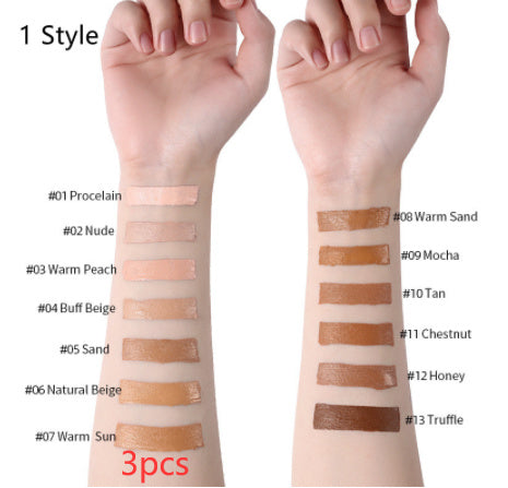 Makeup Liquid Foundation Oil Control Concealer 1 Style 3PCS