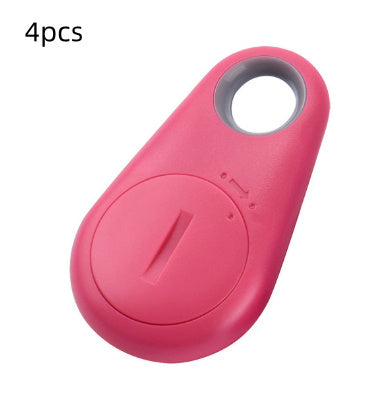 Water Drop Bluetooth-compatible Anti Lost Object Finder Pink 4PCS
