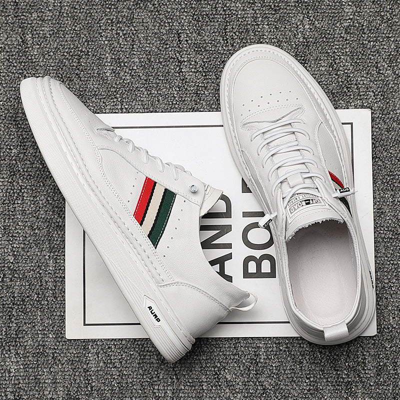Summer Breathable Student Trend Small White Lazy Inner Increase Casual Shoes Increase in white