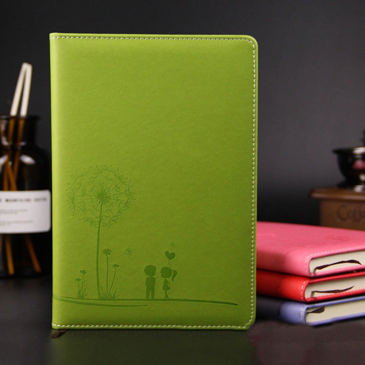 PU Leather Notebooks, Office Leaflet Notepad, Wholesale Leather Business Notebook Custom Green
