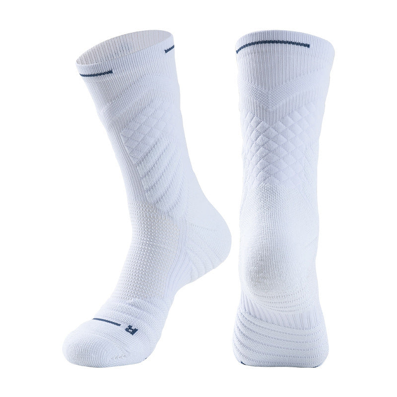 High-top Running Sports Stockings White Long Tube Free Size