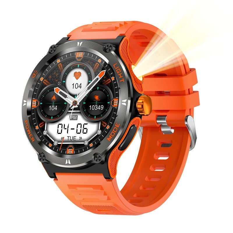 Smart Watch LED Lighting Outdoor Sports Waterproof Health Monitoring Red
