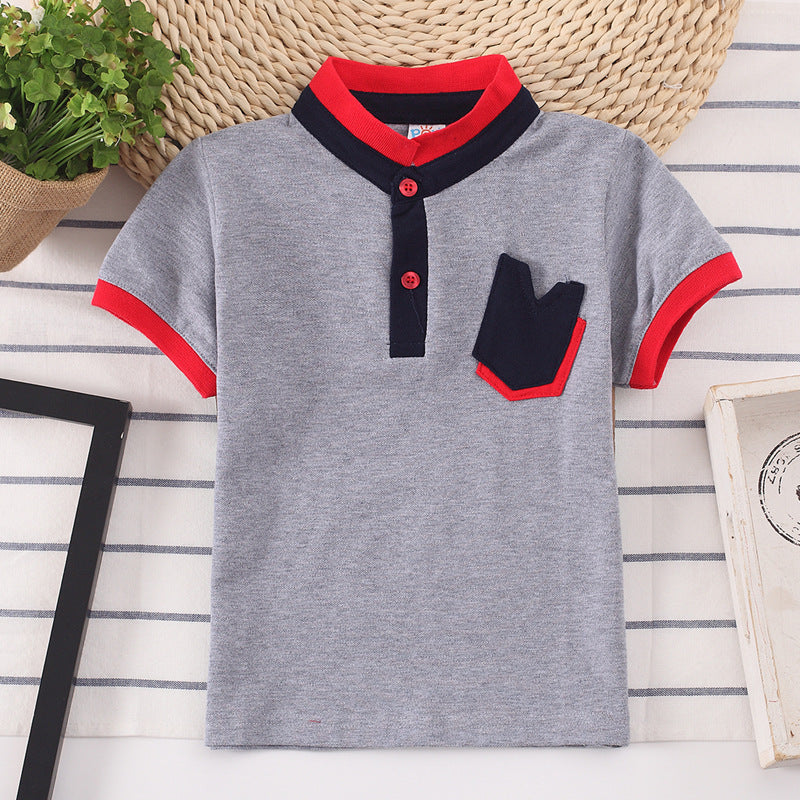 Kids Shirt Children Clothes Baby Wear Boys Tops Grey