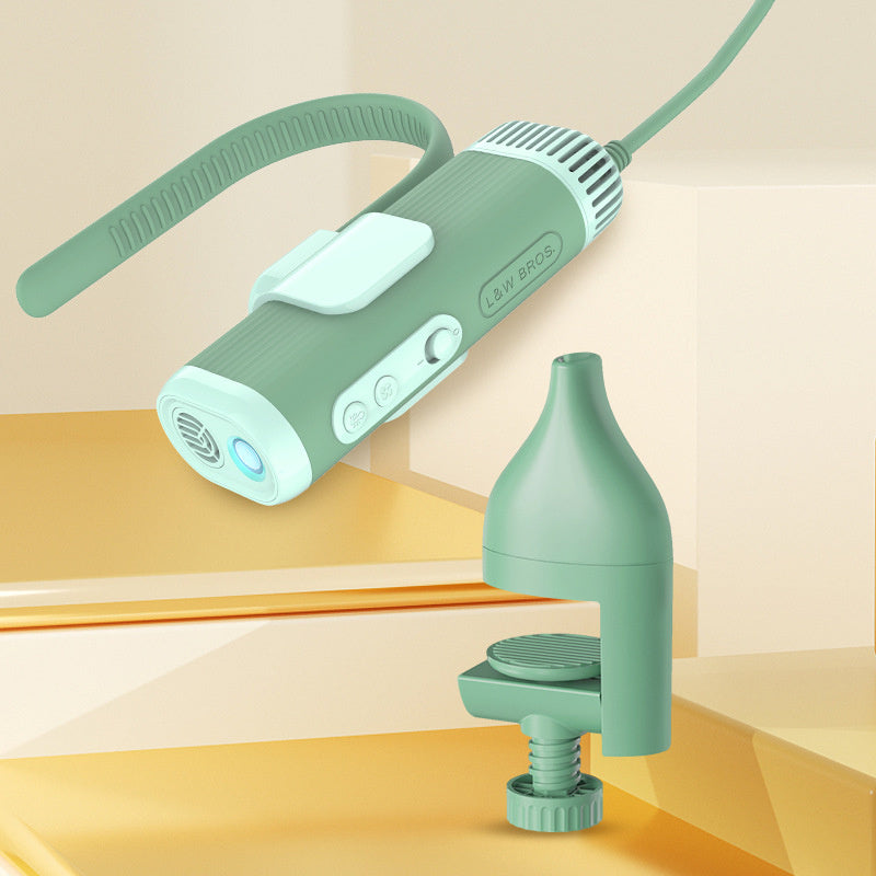 Pet Halter Hair Dryer Special Bracket Hanging neck hair dryer Green