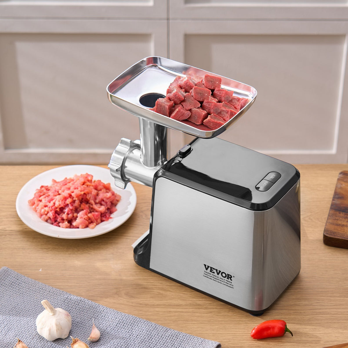 Electric Meat Grinder 3 Lbs Min Sausage Stuffer Maker For Home Kitchen