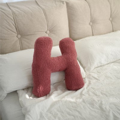 26 English Letters Pillow Sofa Cushion Shooting Props H About 38x30cm