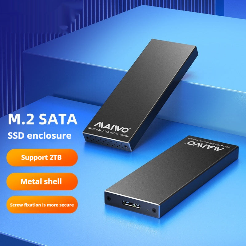 USB30 Solid State Hard-disk Cartridge NGFF Interface To USB30 All Aluminum Alloy SSD Black