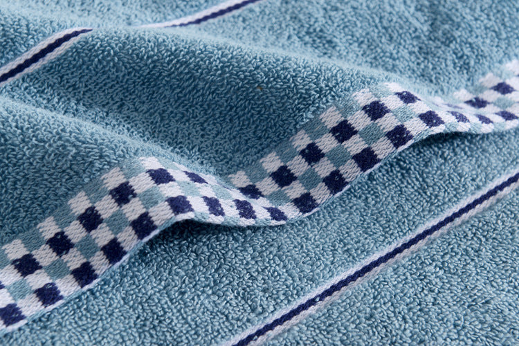 Soft absorbent facial towel couple adult towel Blue 35x75cm