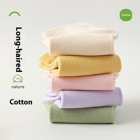 Women's Pure Cotton Spring And Summer Seamless Socks Deodorant Sweat Absorbing Socks