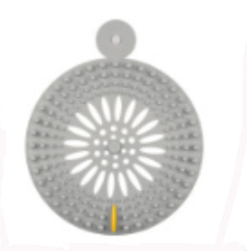 Bathroom Bathtub Kitchen Flexible Glue Silicone Floor Drain Mesh Faucet Hydrophilic Pad Filter Hair Extension Machine Light Gray 16x13x1cm