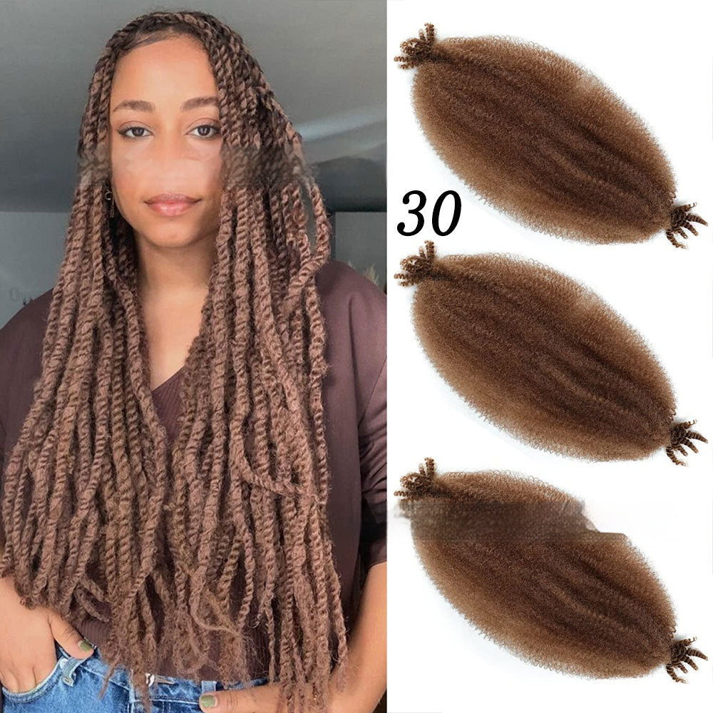 Wig Crochet Hair Springy Afro Twist Hair Chemical Fiber Wig Dreadlocks Style30