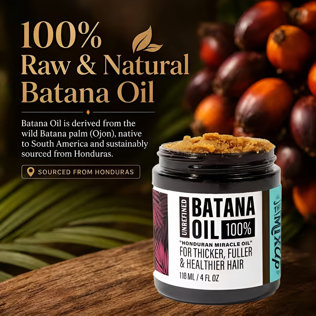 Batana Oil Hair Growth Treatment – 100% Pure & Unrefined (4oz)