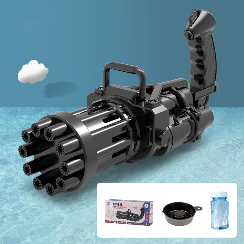 Kids Children Electric Automatic Soap Bubble Gun Machine Toys
